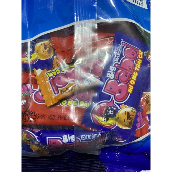 Túi 40 chếc kẹo cao su bigbabol hương trái cây