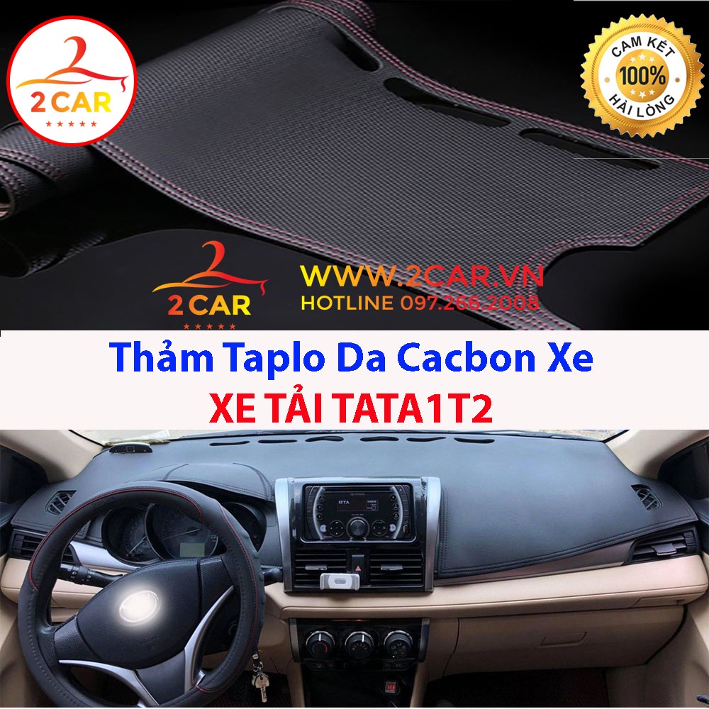 Thảm Taplo Da Cacbon TATA-1T2 chống nóng tốt, chống trơn trượt, vừa khít theo xe