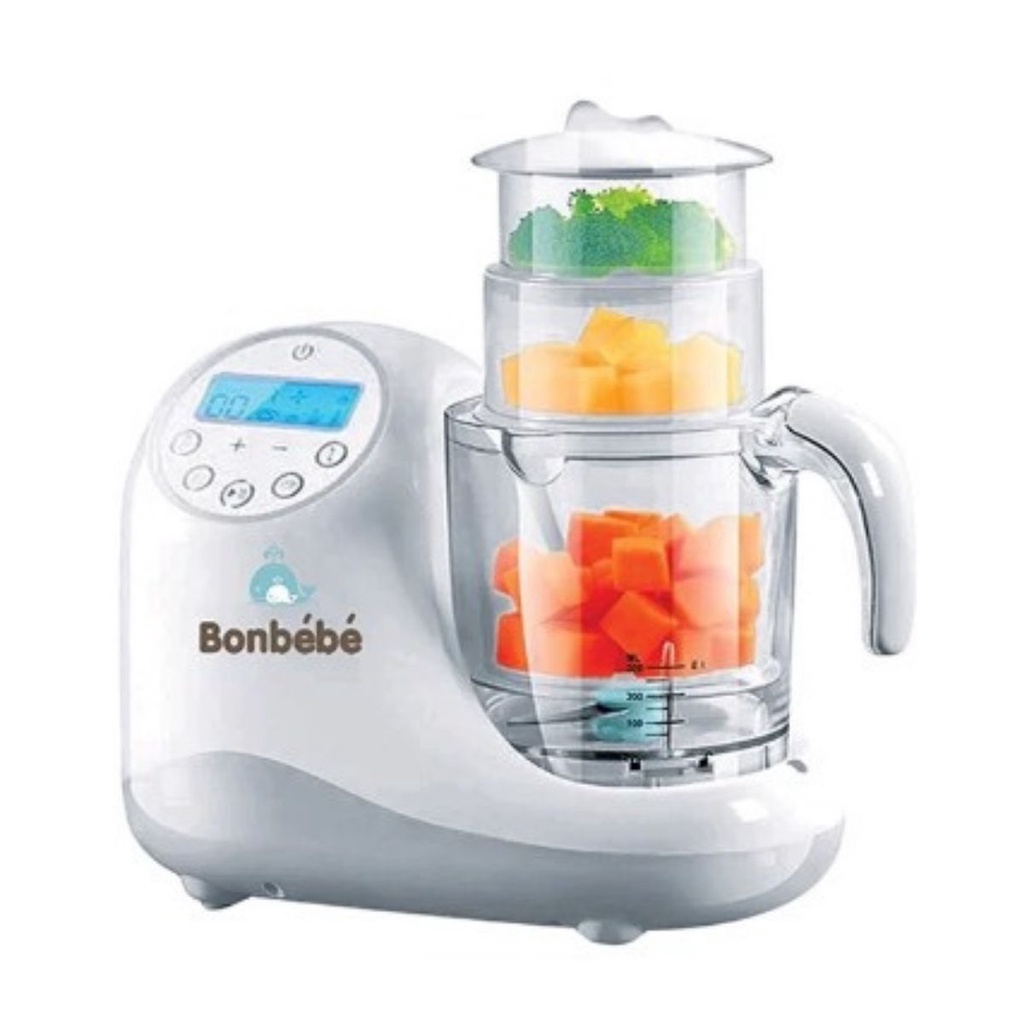 Máy xay hấp thức ăn đa năng Bonbebe BB - 10 tiệt trùng 5 trong 1 cho bé ăn dặm
