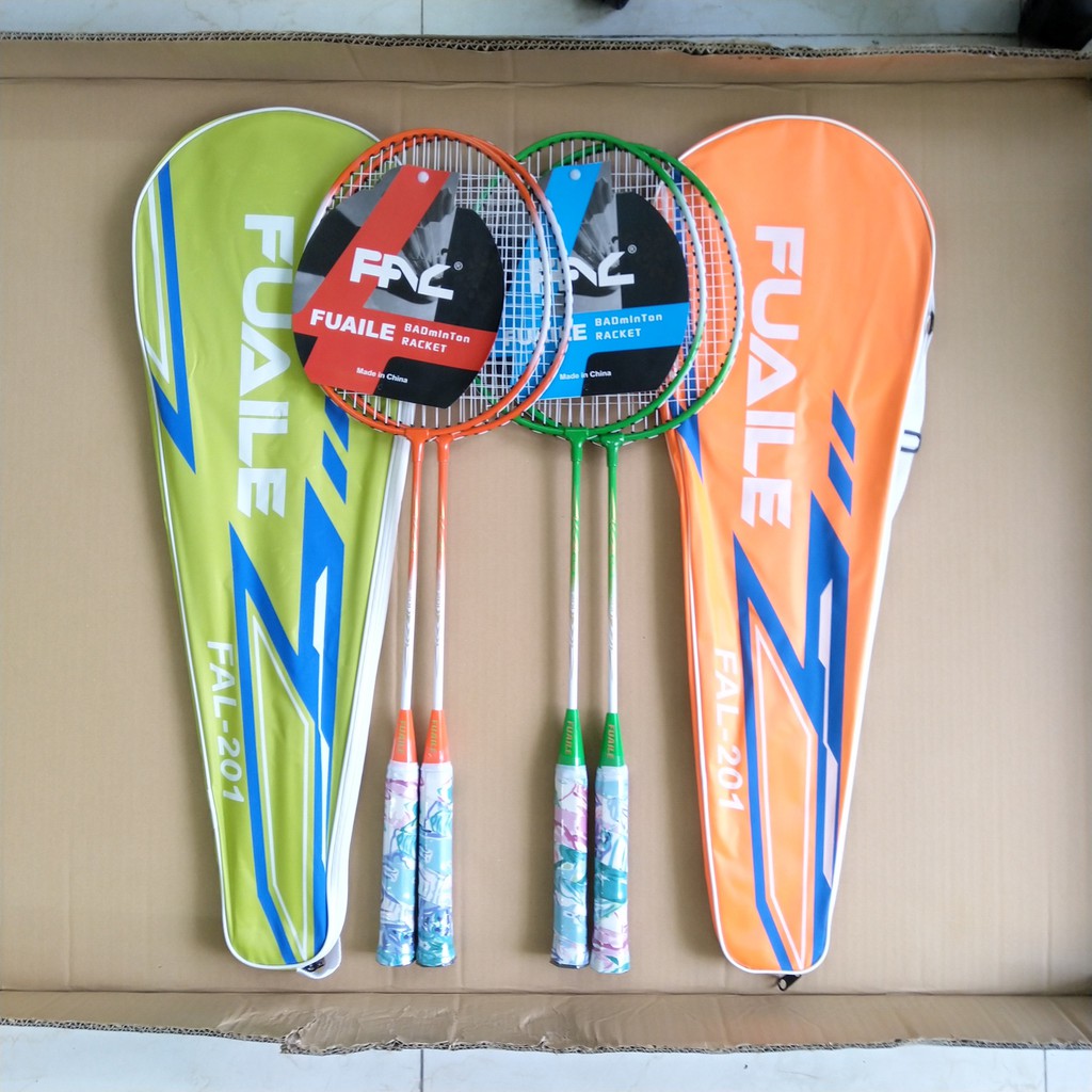 Bộ vợt cầu lông giá rẻ FUAILE FA-201 hợp kim nhôm chất lượng tốt (2 chiếc)