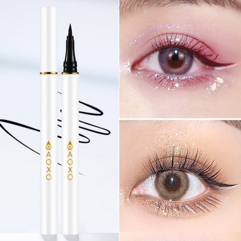 Bút Kẻ Mắt Nước Màu Đen Tự Nhiên Lâu Trôi Không Thấm Nước