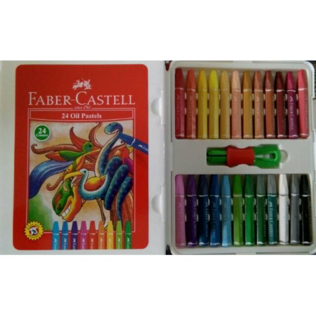 (hàng Mới Về) Dầu Sáp Màu Pastel Faber Castell 24 Màu