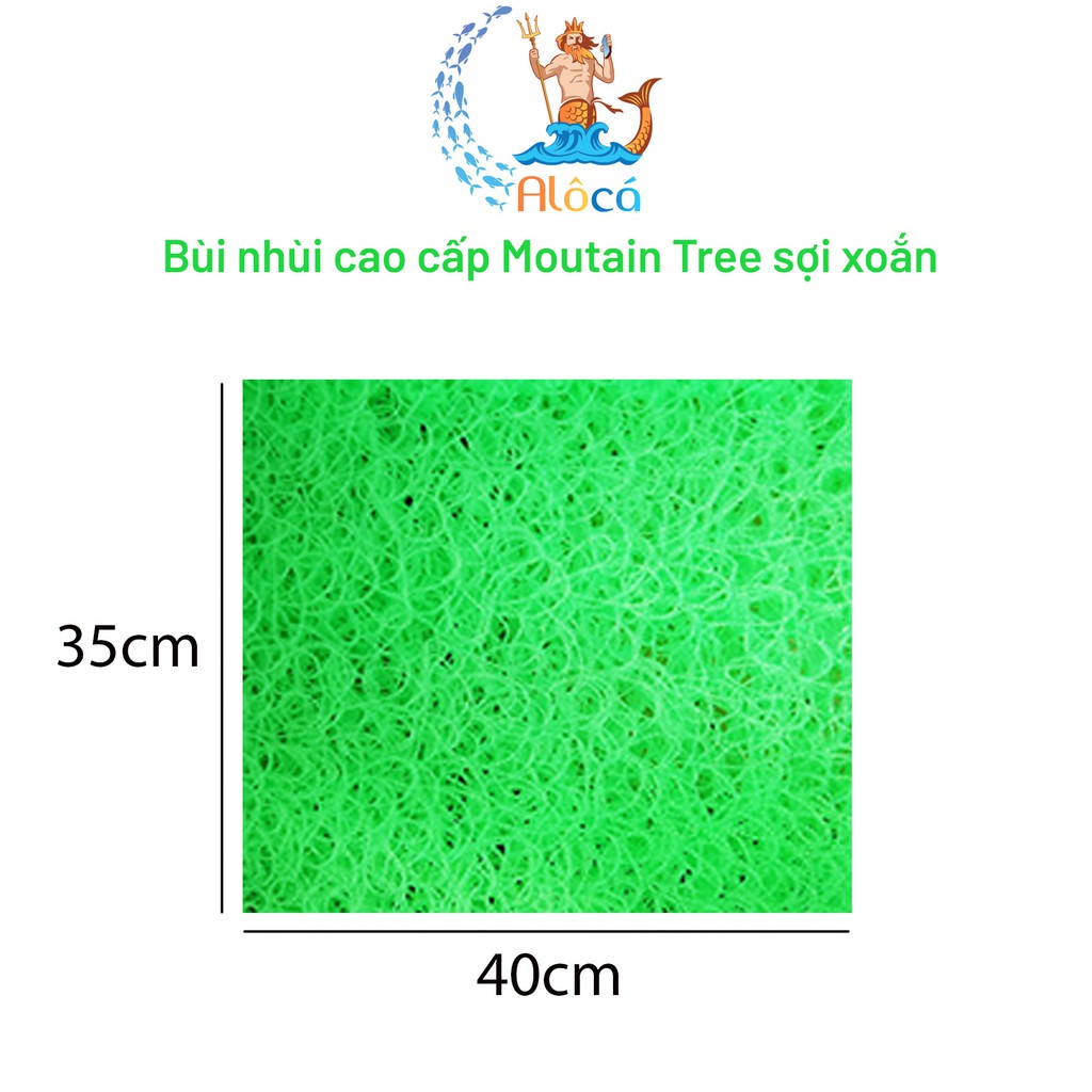 Bùi nhùi Moutain Tree cỡ 40x15cm đến 45x45cm làm sạch nước bể cá cảnh