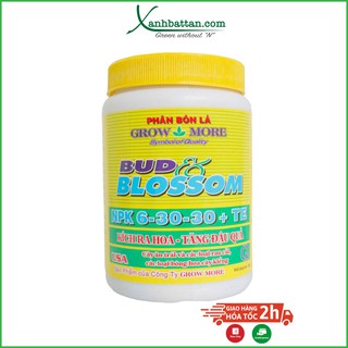 Phân bón lá kích ra hoa Bud Blossom GROWMORE 6-30-30+TE 100 gram