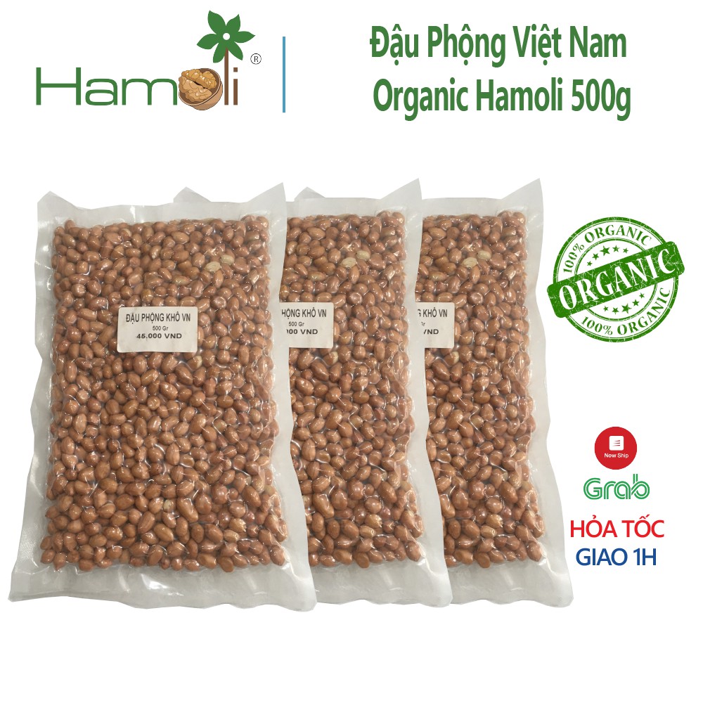Đậu Phộng Organic Hamoli Nguyên Vỏ Tự Nhiên 500g