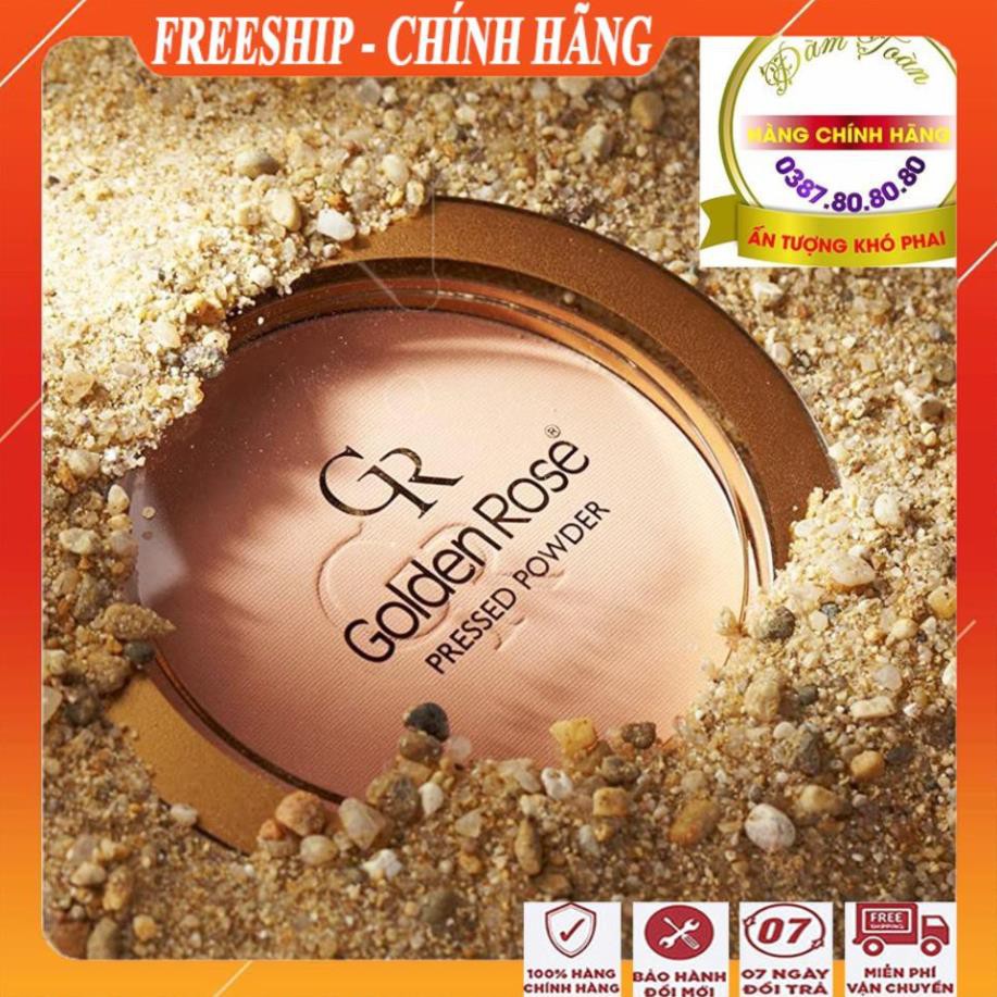 [FreeShip - MUA 1 TẶNG 1] Phấn phủ kiềm dầu cao cấp, che khuyết điểm siêu mịn/Phấn phủ pressed powder golden rose