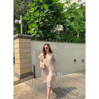 Váy tơ lụa suông - Nà Ní