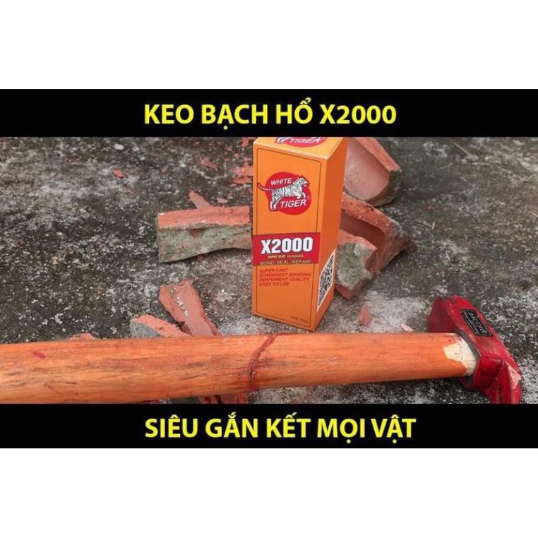 [Xả hàng 1 ngày] Keo dán bạch hổ x2000 - Keo siêu dính x2000 dán chặt mọi vật liệu, dán gỗ, thủy tinh, kim loại