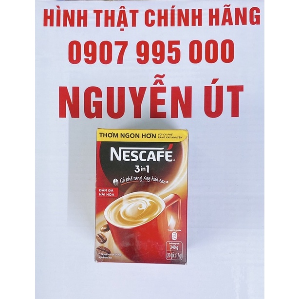 nescafe cafe rang xay hộp 20 gói x 17g