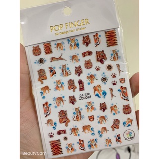 sticker trang trí nail tết