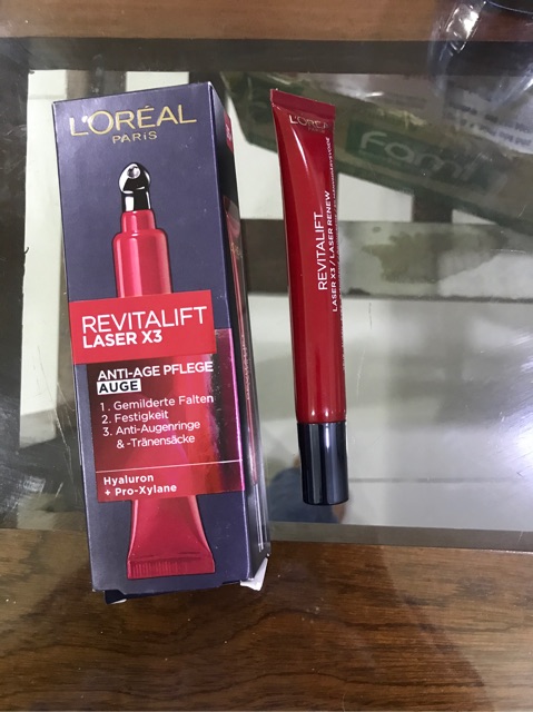 Kem dưỡng vùng da quanh Kem dưỡng mắt L'OREAL - REVITALIFT LASER X3 - ANTI AGE PFLEGE AUGEN -15ml