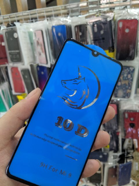 Cường lực 10D cho Xiaomi Mi 9 FREESHIP Từ 50k cao cấp full màn full keo ôm màn 2.5D