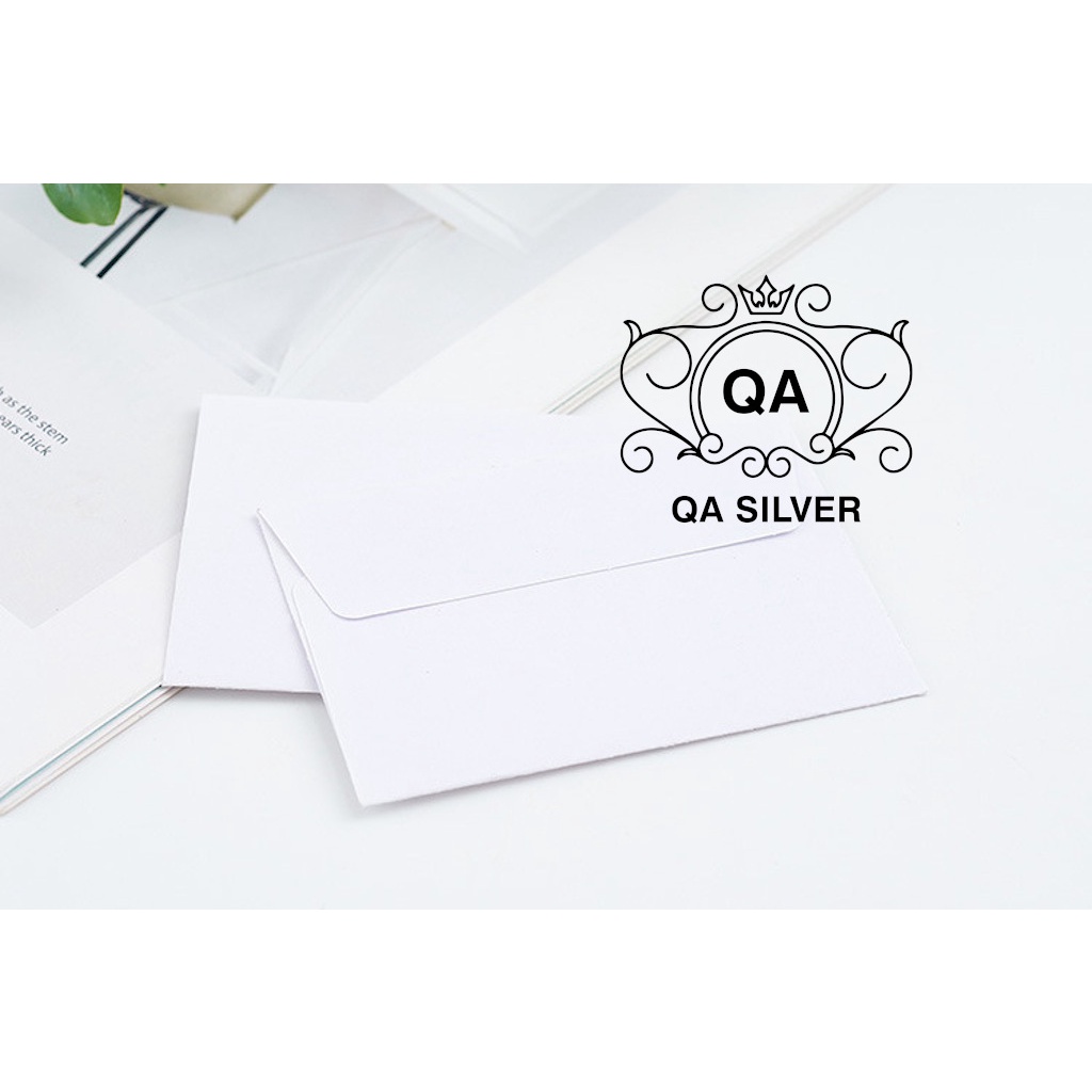 Phong bì trắng nhỏ mini đựng thiệp bao thư chữ nhật 9 x 13.4 cm QACCESSORIES AC201202
