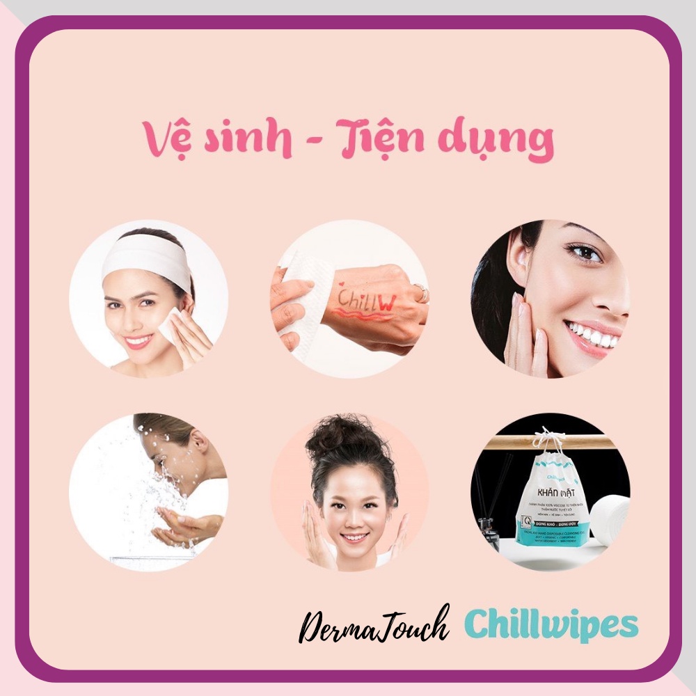 Chillwipes khăn mặt khô, khăn giấy tẩy trang Chillwipes - Hàng Việt Nam Hà Linh Review 9/10 - Siêu tốt