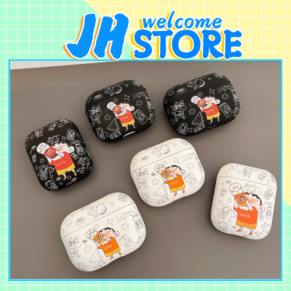 Vỏ Bảo Vệ Hộp Sạc Tai Nghe AirPods Pro AirPods1 2 3 Bằng Silicon Mềm Hình Cậu Bé Bút Chì