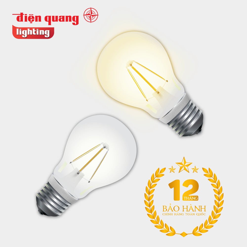 Đèn LED bulb FL Điện Quang ĐQ LEDBUFL02 04727 (4W, warmwhite, chụp trong)