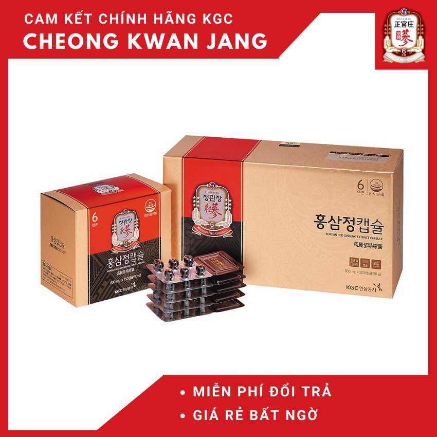 Viên Nhộng Hồng Sâm KGC Extract Capsule (600mg x 300 viên)