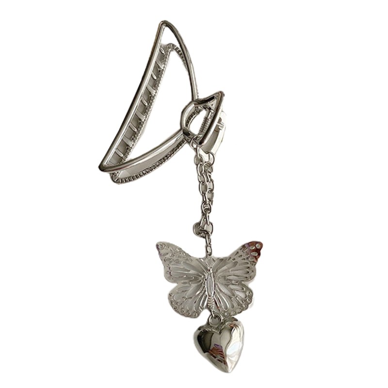 Kẹp Tóc Kim Loại Hình Bướm Thanh Lịch Cho Nữ