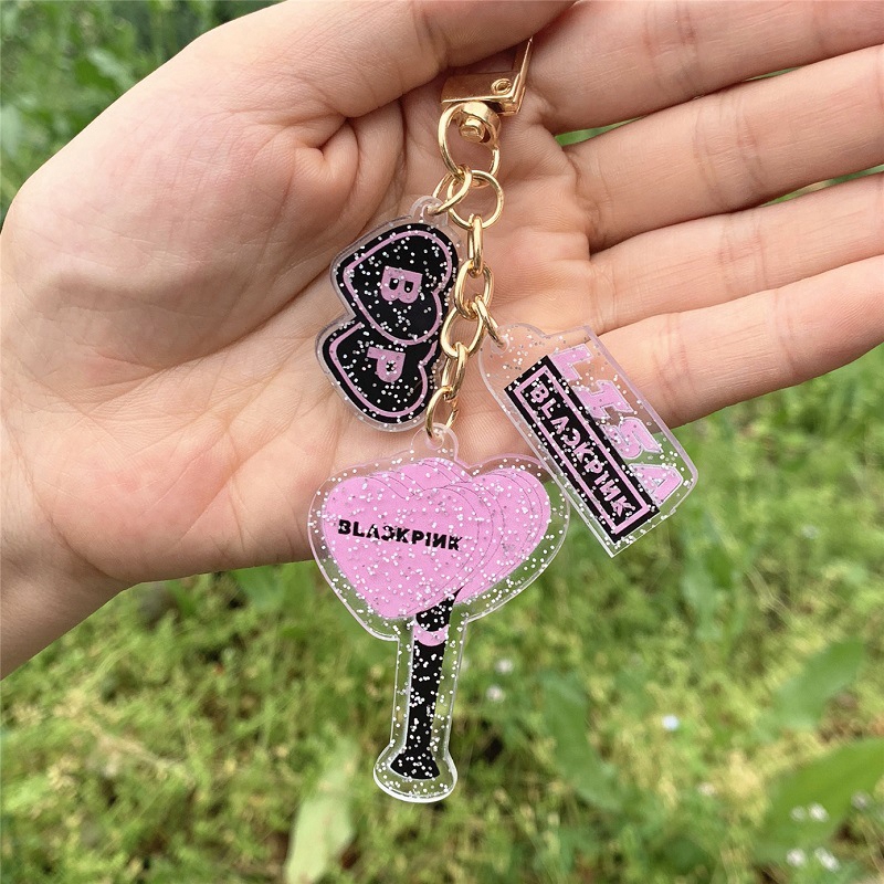 Móc khóa treo túi thời trang phong cách BTS TWICE EXO GOT7 izone