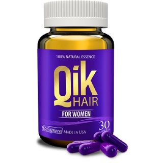 Thực phẩm bảo vệ sức khỏe QIK HAIR FOR WOMEN (Chai 30 viên) - Amipharma