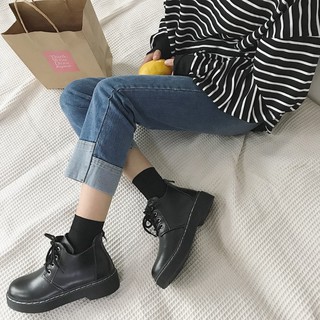 Giày ulzzang da thấp cổ