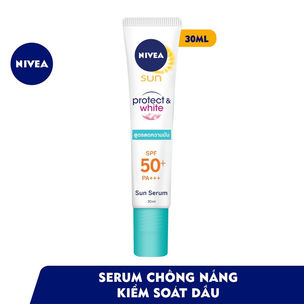 [Mã COSGLORIAT4 -8% đơn 250K] Tinh Chất Chống Nắng NIVEA Dưỡng Trắng Và Kiểm Soát Dầu SPF50+ PA+++ (30ml) - 86060