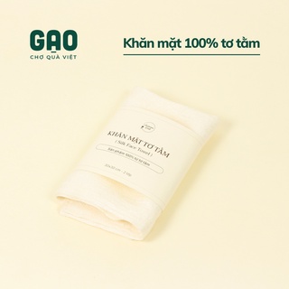 Khăn mặt tơ tằm 100% - 30x45cm