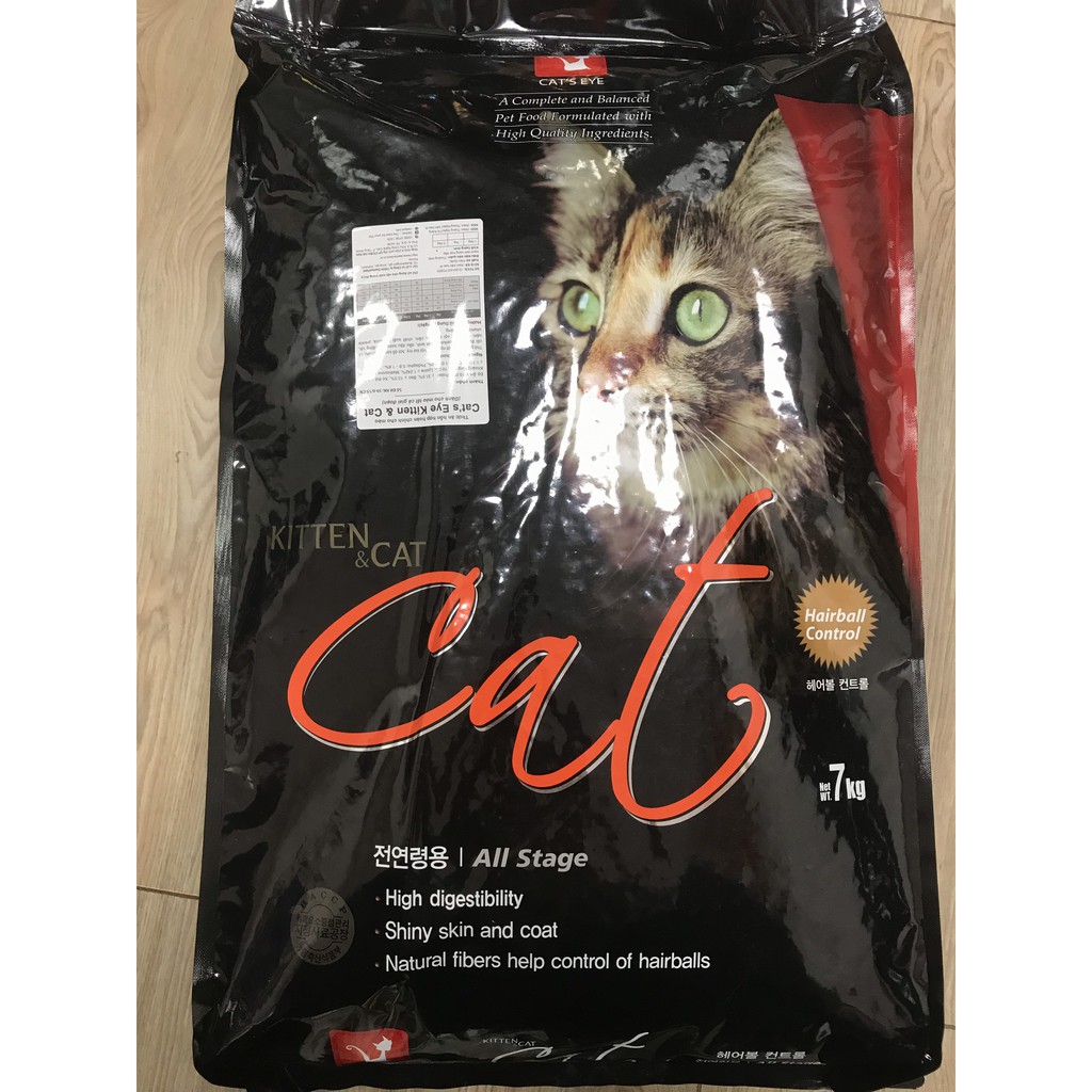 Combo thức ăn mèo Cat's eye 5kg túi zip