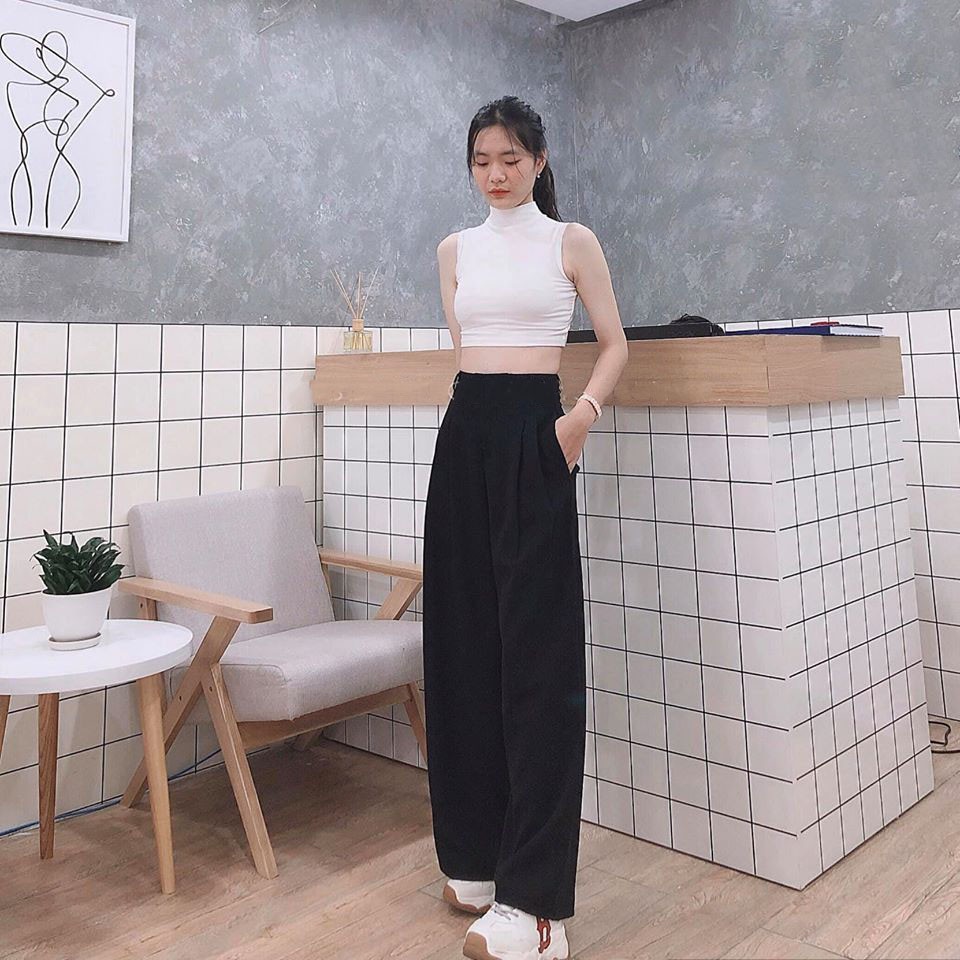 Áo Croptop Sát Nách Áo Cổ Cao Croptop | BigBuy360 - bigbuy360.vn