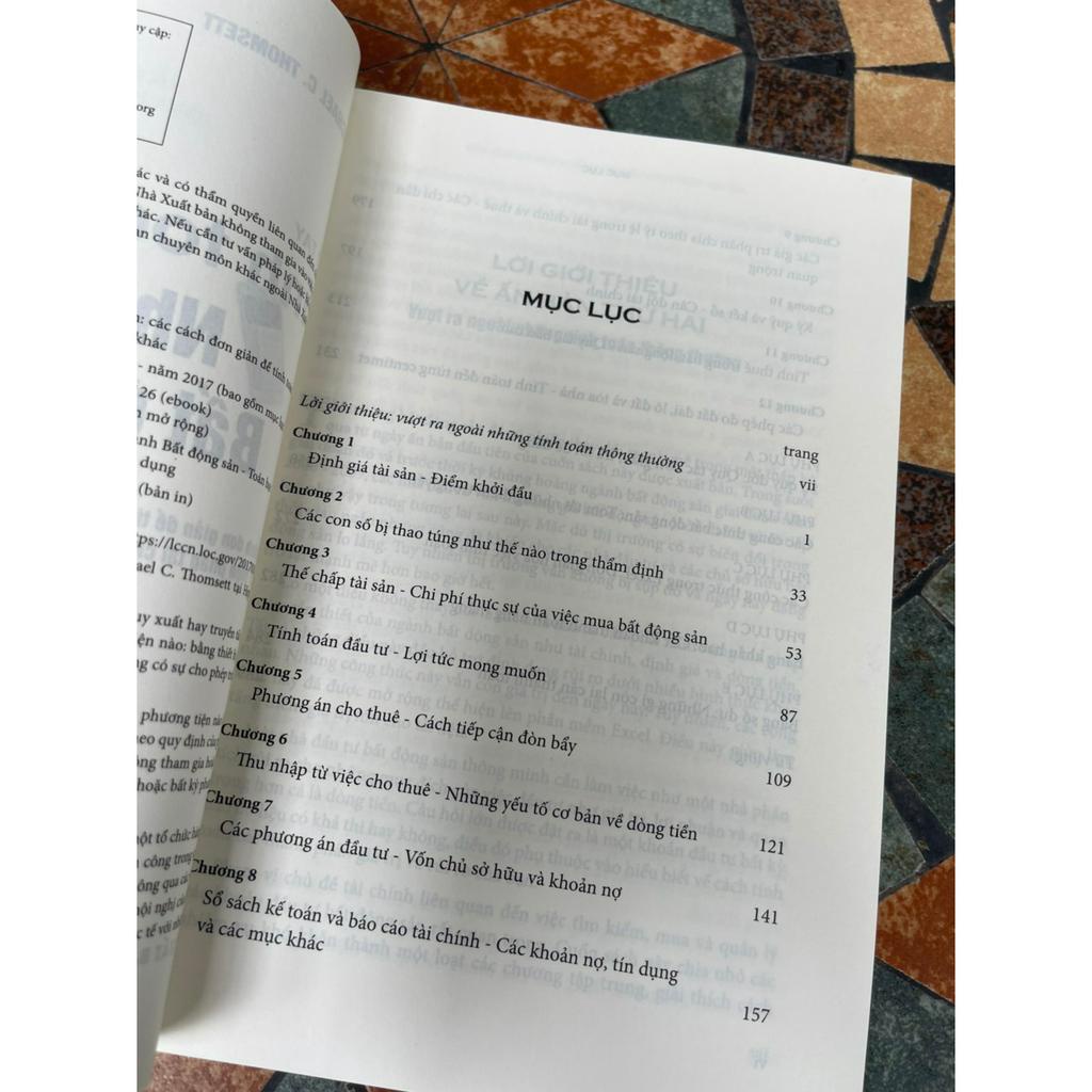 Sách - Sổ tay tính toán của nhà đầu tư bất động sản – Michael C. Thomsett – Hà Phương Anh dịch - NXB Xây Dựng