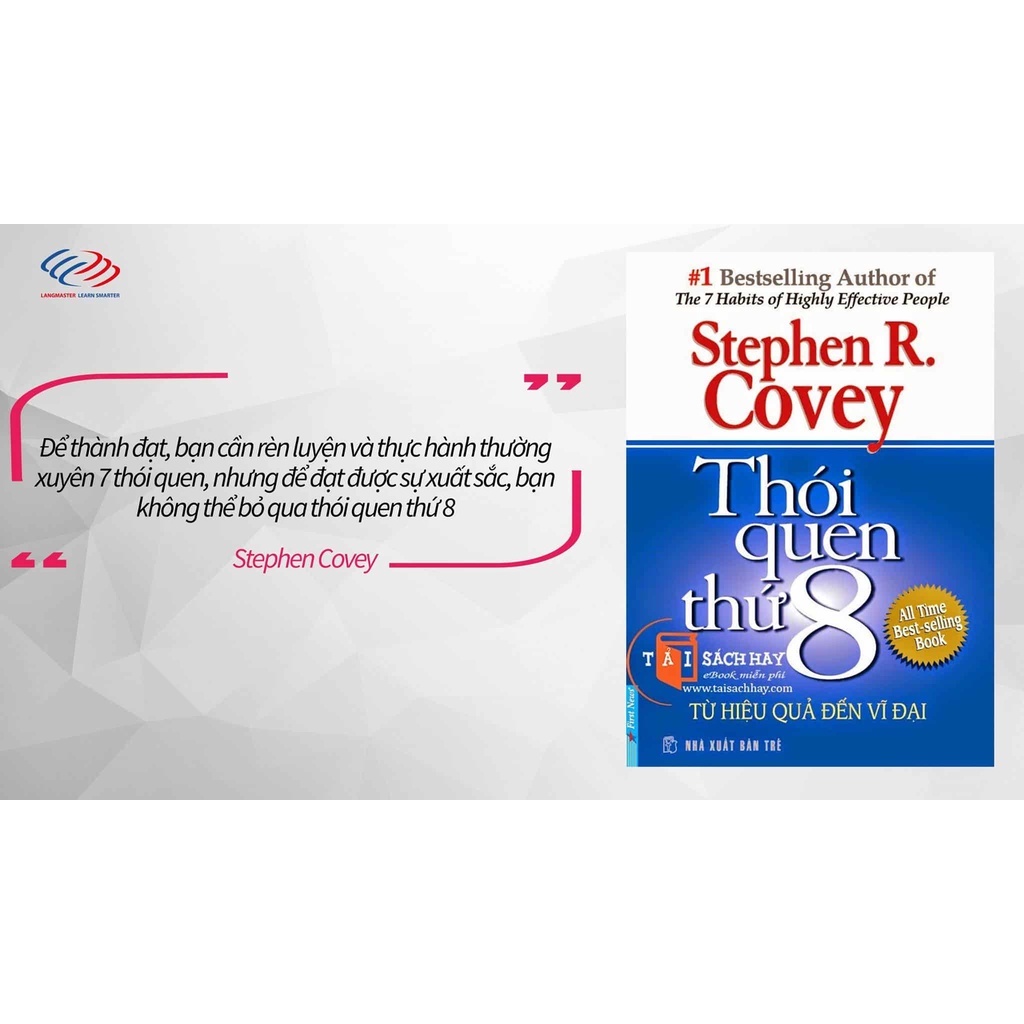 Sách - Thói Quen Thứ 8 - Từ Hiệu Quả Đến Vĩ Đại Tặng Kèm Bookmark