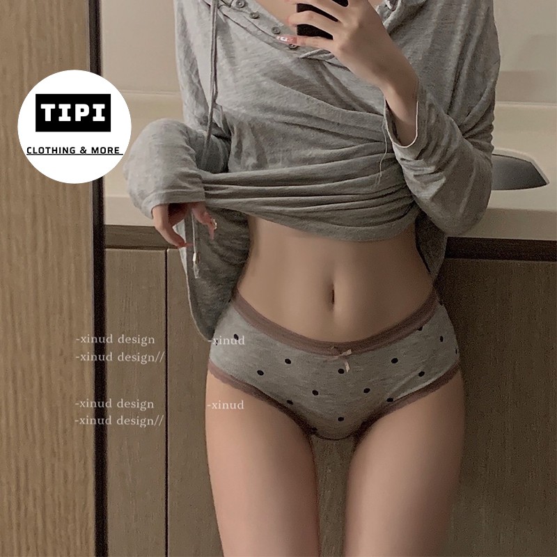 Quần lót vải gân cao cấp chấm đom đóm B1 | BigBuy360 - bigbuy360.vn