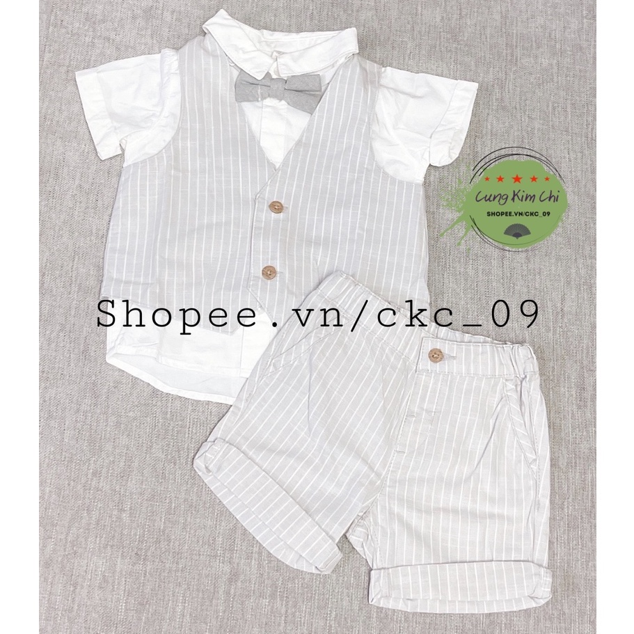 Sẵn set công tử cộc HM Mỹ cho bé 4 chi tiết