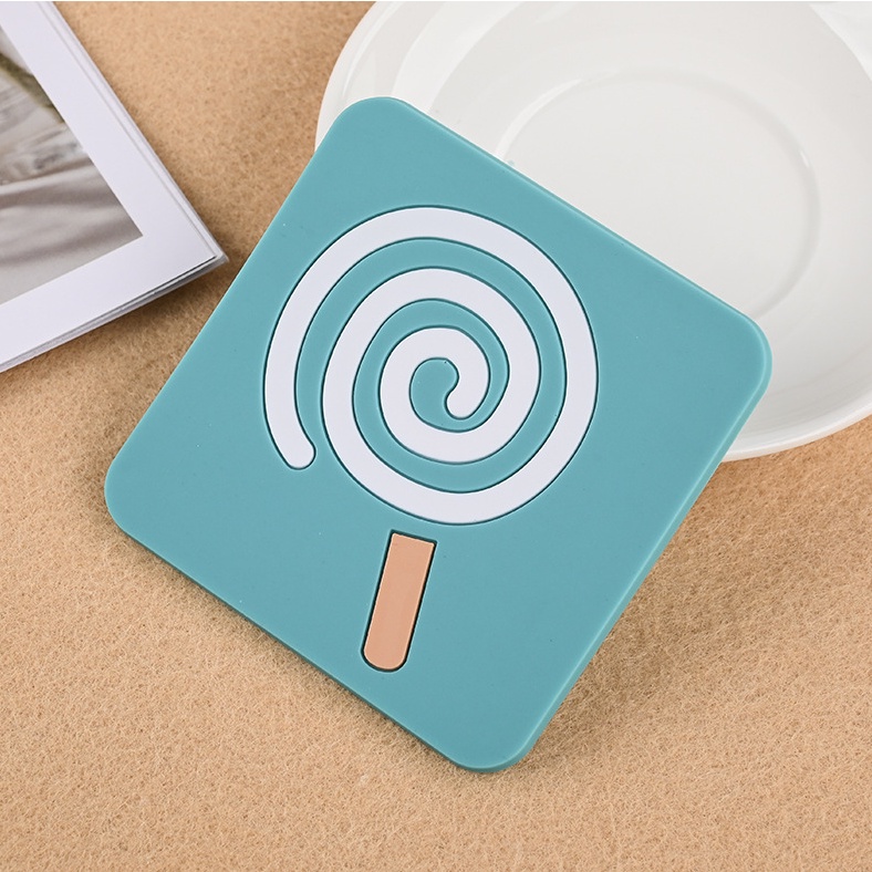 Miếng lót cốc/lót nồi silicone, miếng lót cách nhiệt chống trơn trượt ly-chén-bát