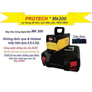 Máy hàn điện tử mini protech mk 200 - có hộp nhựa - thợ và gia đình - hàn được điện yếu máy khoan máy mài1