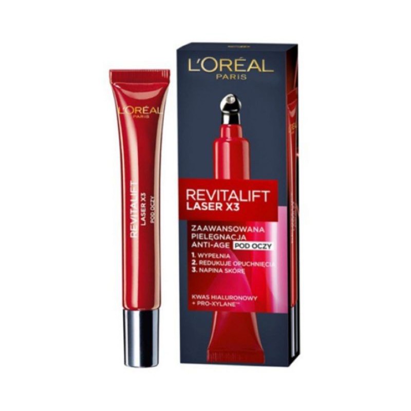 LĂN DƯỠNG DA VÙNG MẮT LOREAL REVITALIFT LASER X3 ANTI- AGE PFLEGE