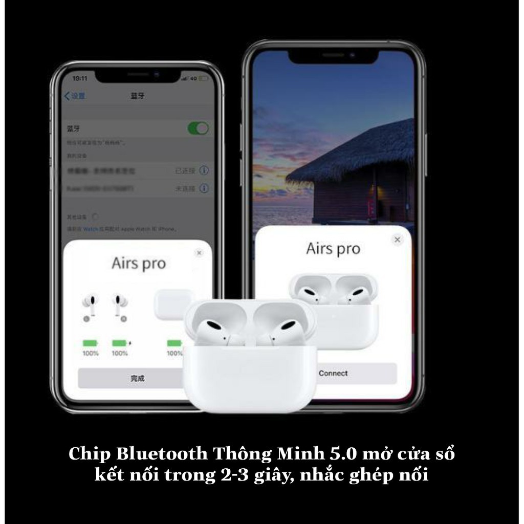 Tai Nghe Bluetooth Inpods Pro TWS  Nhiều Màu Bản Cảm Ứng  Tai nghe chất lượng cao,For ios ,android, iphone,apple