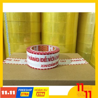 [Trợ giá] Băng dính hàng dễ vỡ xin nhẹ tay, 1 cọc/6 cuộn