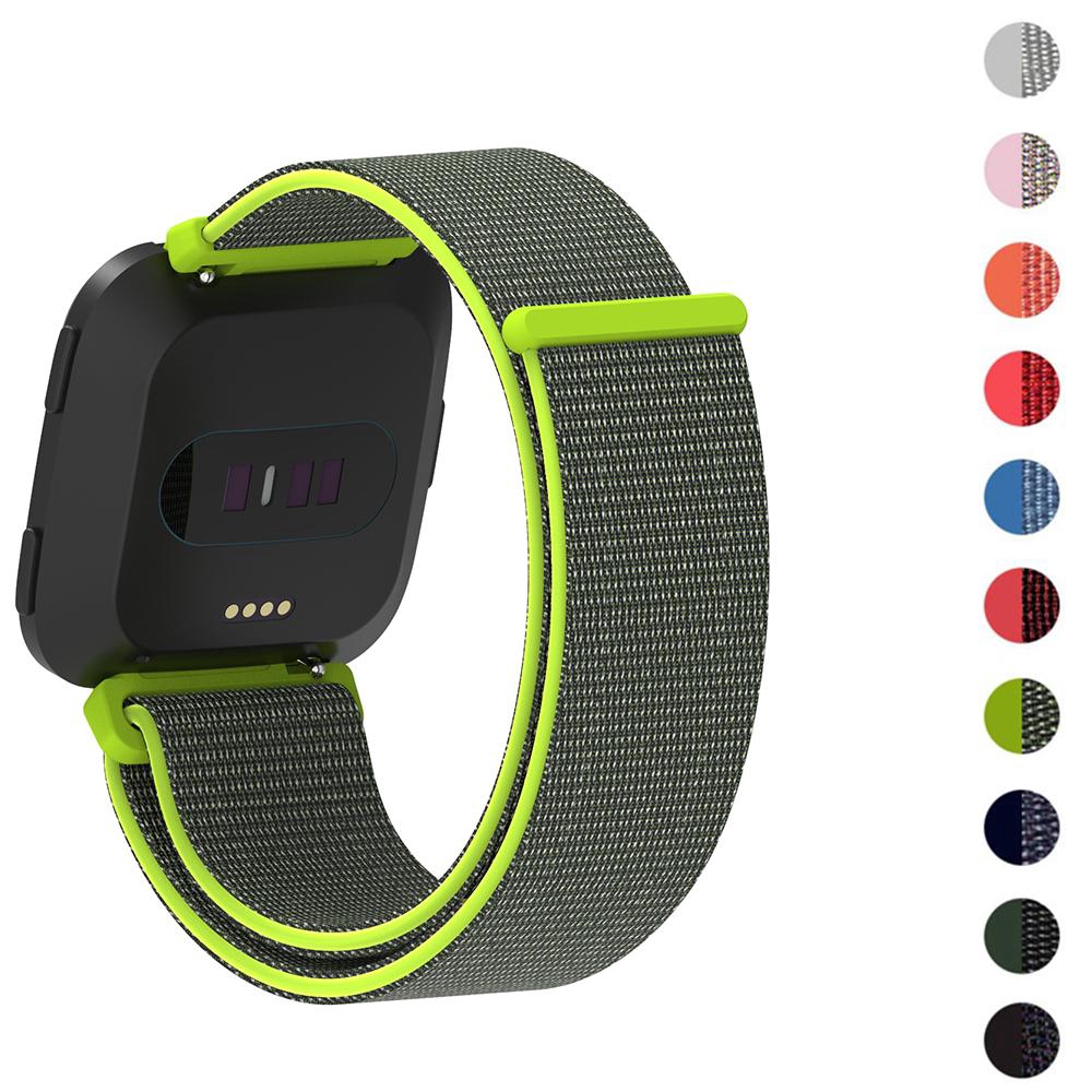 Dây đeo sợi nylon thể thao cho đồng hồ thông minh Fitbit versa Lite