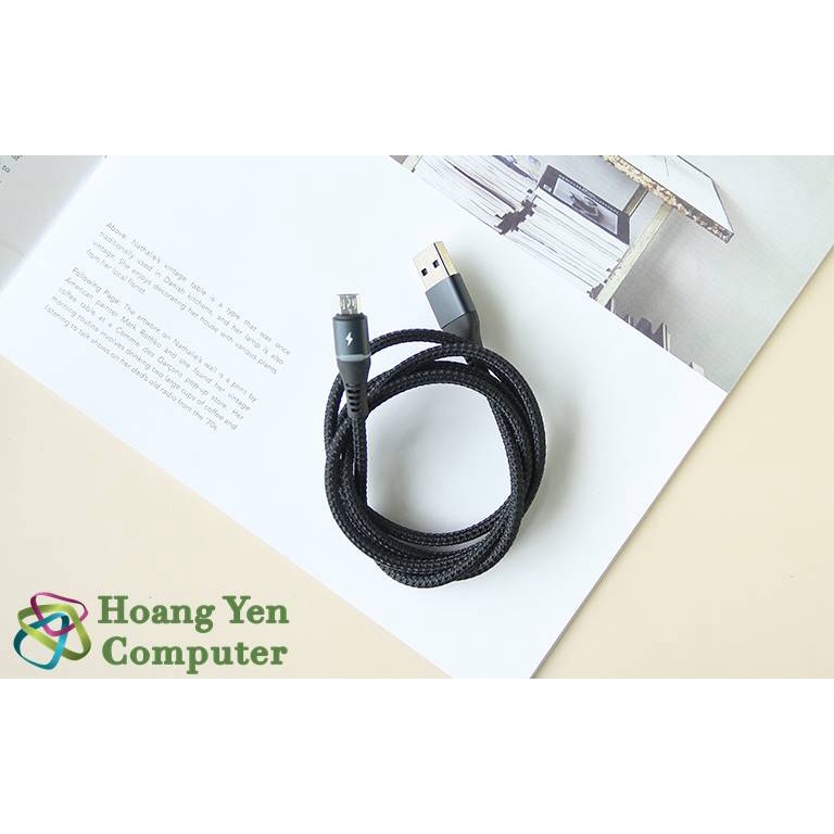 [RC-152M] Cáp Sạc Nhanh MICRO USB Remax RC-152M cho ANDROID Dài 1M (Dây Dù, Có Đèn Led ) - MÀU SẮC NGẪU NHIÊN