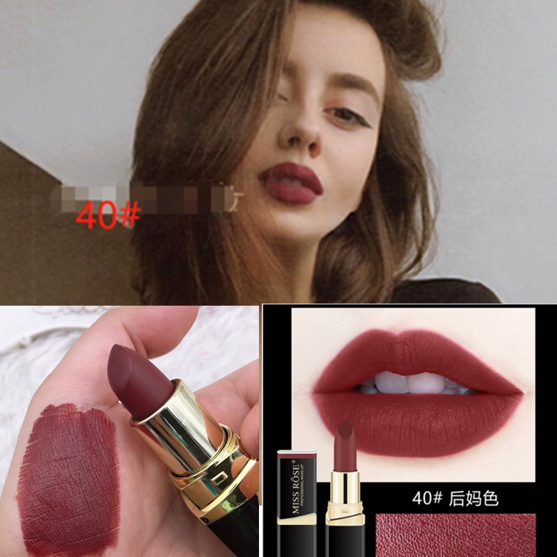 [Hàng mới về] Son môi màu nâu socola nhung mịn trang điểm phong cách Âu Mỹ | BigBuy360 - bigbuy360.vn