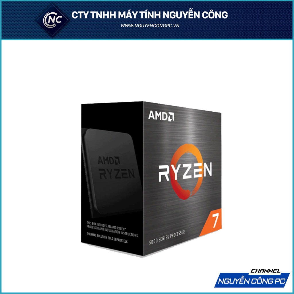 CPU AMD Ryzen 7 5700G (8 Nhân / 16 Luồng | 3.8GHz Boost 4.6GHz | 16MB Cache | TDP 65W)