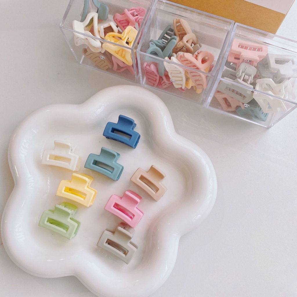 HỘP 10 KẸP MÁI ĐỈNH MÀU PASTEL