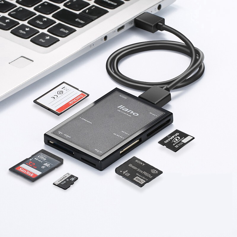 Đầu Đọc Thẻ Nhớ llano LJN-CB1002 USB 3.0 Tốc Độ Cao Đa Năng Cho SD/TF/Micro SD/CF | WebRaoVat - webraovat.net.vn