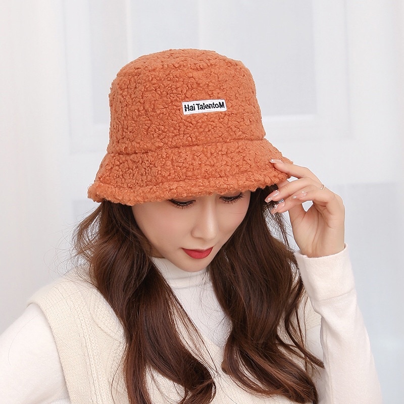 Mũ bucket lông cừu hót hít