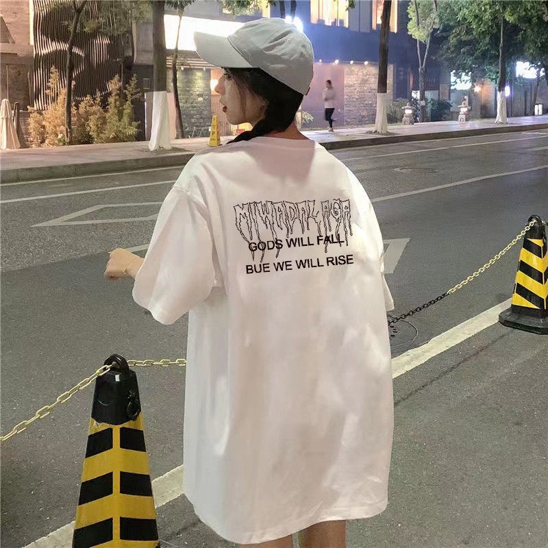 Áo Thun 100% Cotton Tay Ngắn In Họa Tiết Thời Trang Mùa Hè 2022 Cho Nữ