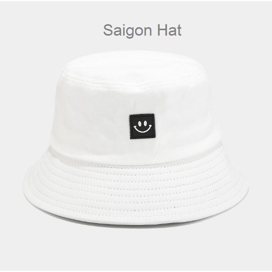 Mũ bucket nam nữ mặt cười nhỏ nón bucket tai bèo basic đơn giản SAIGON HAT