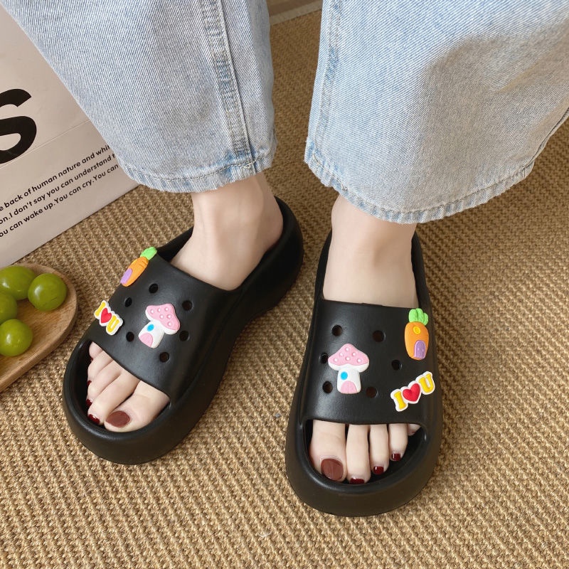 Dép Xỏ Ngón Đế Dày Chống Trượt Thời Trang Mùa Hè Cho Nữ