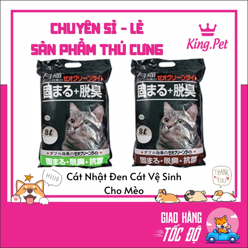 Cát nhật đen cho mèo 8L