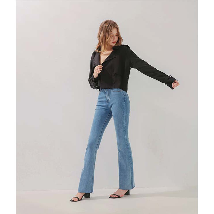 [Mã FAMALLT5 giảm 15% đơn 150k] Áo khoác trench coat dáng lửng Nữ Air Space 2030126004 | BigBuy360 - bigbuy360.vn